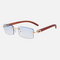 Blue Lenses / Wooden Frame