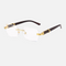 Clear Lenses / Wooden Frame
