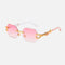 Pink Lenses / Wooden Frame
